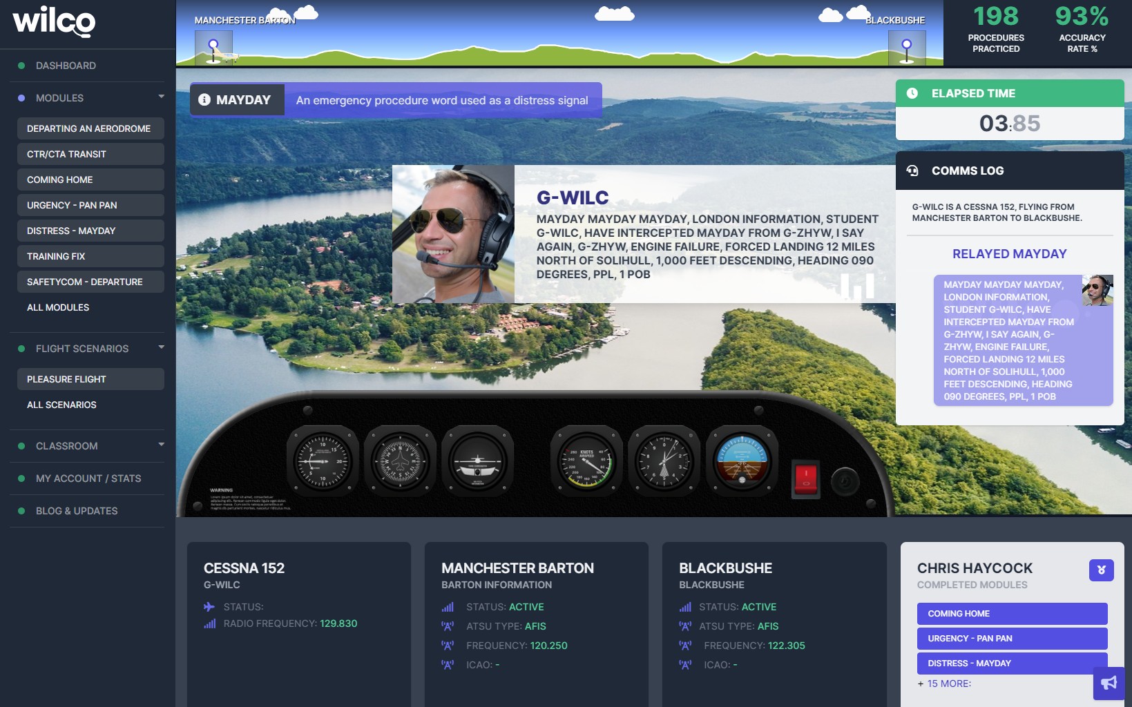 Wilco Radio Interactive Trainer